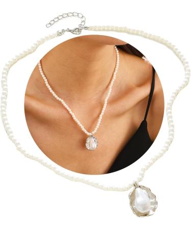 Oralgo's Handmade Ethno-Style Pearl Necklace | Unique Klakular Chain | Perfect Ornament for Traditional & Modern Outfits - Buy Online on GoSupps.com