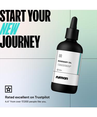 NUMAN Rosemary Hair Oil - 100% Natural Hair Care Serum for Dry Damaged Hair - Contains Argan Oil Sweet Almond Oil Flaxseed Oil Castor Seed Oil Avocado Oil & Rosemary Leaf Oil - Buy Online on GoSupps.com