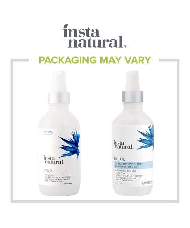 InstaNatural Emu Oil Body Treatment - 4 fl oz | Hydrating Skin Moisturizer - Buy Online on GoSupps.com