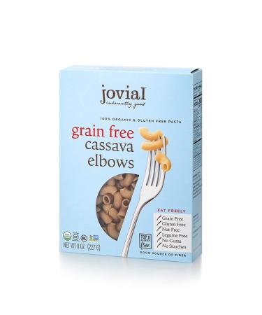 Jovial Grain-Free Cassava Elbows | Cassava Pasta | Paleo Pasta | Grain-Free | Certified Gluten-Free | 100% Organic Pasta | USDA Certified Organic | Non-GMO | High-Fiber | 8 oz (1 pack) 8 Ounce (Pack of 1)
