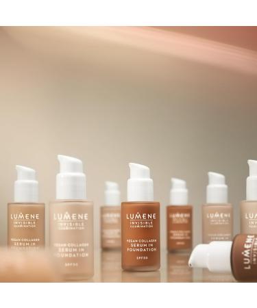 LUMENE Invisible Illumination Tinted Serum SPF30 with Vegan Collagen and Hyaluronic Acid Serum Shade 6 30 ml - Buy Online on GoSupps.com