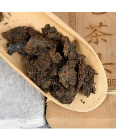 HQZM Ten Year Old Yunnan Golden Bud Puer Mature Tea Brick with Menghai Flavor The Classic Flavor 250g - Buy Online on GoSupps.com