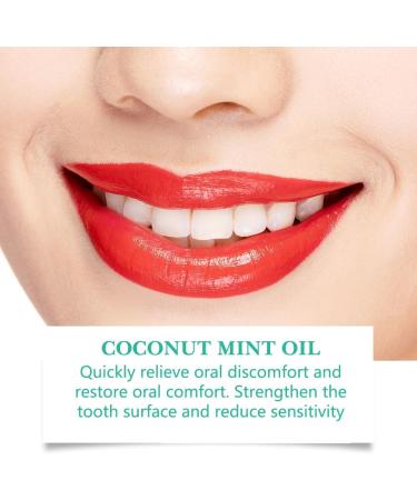WAWJ Coconut Oil Mouthwash for Teeth with Tongue Scraper Teeth Total Care Mouthwash Natural Mouth Cleaning for Fresh Breath Healthy Teeth - Buy Online on GoSupps.com