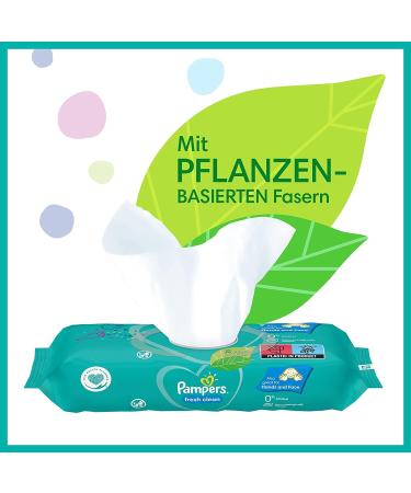 Pampers Fresh Clean Baby Wipes - 260 Wipes (5 x 52) | Mild Fragrance & Safe for Hands and Face | Top Quality Baby Care - Buy Online on GoSupps.com
