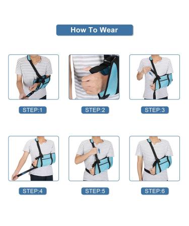Child Arm Sling & Shoulder Immobilizer | Kids' Arm Loop with Waistband & Storage Bag - Support for Broken Arm Elbow & Wrist Injuries - Buy Online on GoSupps.com