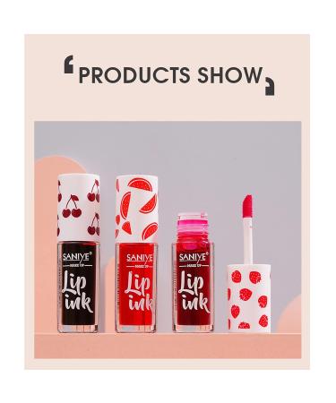 Hhseyewell Jelly Lip Tint Liquid Lip: Long-Lasting Makeup Gloss, Non-Stick Formula, 4 Water Lipstick Colors, Fade-Proof Matte Finish - Buy Online on GoSupps.com