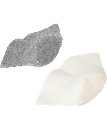 ANGGREK Sauna Bath Hat - Water Absorbent Felt Hat for Men & Women | Comfortable Head Protection in White & Gray - Buy Online on GoSupps.com