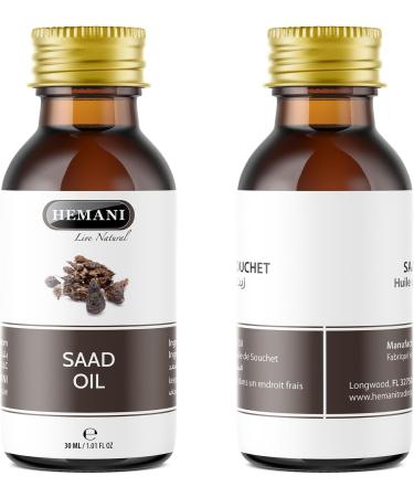 HEMANI Saad Oil 100% Natural Cold Pressed Halal Essential Oil - 30ml - Buy Online on GoSupps.com