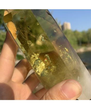 Natural Rough Citrine Tower Crystal Crafts Rough Citrine Wand Natural Stone - Buy Online on GoSupps.com