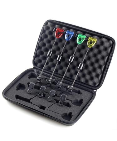 LIZHOUMIL Carp Fishing Bobbins Swingers Hangers Set, Waterproof Carp Fishing Bite Alarm and Swinger Set, luminated Carp Fishing Swingers Set Drop Off Indicator Show As Picture Show