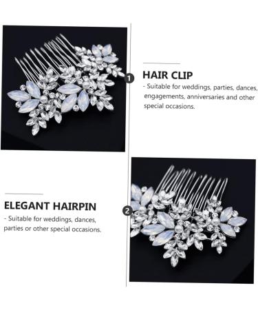 MAGICLULU 1 PC Comb Wedding Dress Headdress Crystal Hairpin Crystal Hair Decor Hair Supply Bridal Headpiece Hair Barrettes Bohemia Hair Accessories Bride Decorate European and American Alloy - Buy Online on GoSupps.com