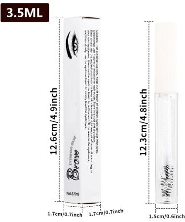  Naqqios Eyebrow Gel Clear Eyebrow Setting Gel | Long Lasting Clear Eyebrow Gel - Clear Brow Glue Creates Laminated Eyebrows Shapes and Shapes - Buy Online on GoSupps.com