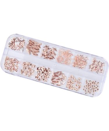 FRCOLOR 3 Boxes nail tools nail art decoration nail accessories nail decorations for nail art manicure tools rose gold decorations nail art ornaments nail art rivet boxed 3d - Buy Online on GoSupps.com