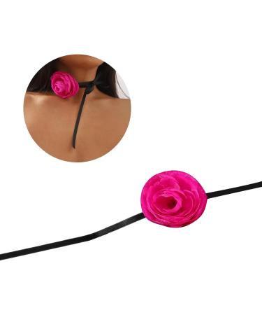 Oralgo Handmade Floral Pattern Necklace - Elegant Orange Fabric Collar for Women & Girls - Buy Online on GoSupps.com