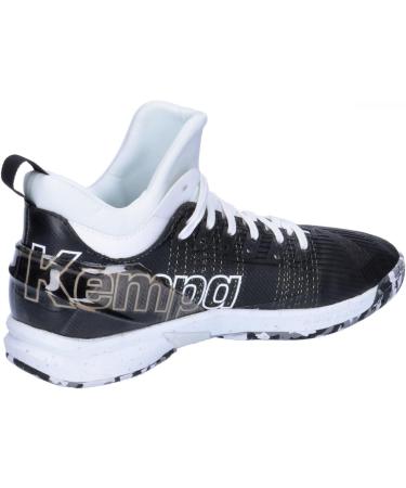 Kempa Unisex Attack Mid Handball Shoes - Black White Sports Sneakers (46 EU) | International Shipping Available - Buy Online on GoSupps.com