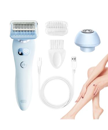 JINGLING Epilator Hair Removal for Women Trimmer for Women Hair Remover for Women Trimmer Bikini Trimmer Facial Shaver Personal Groomer for Bikini Leg Arm and Armpit Blue