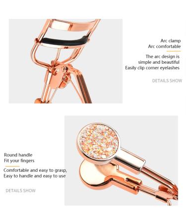 Professional Eyelash Curler - Portable Rose Gold Makeup Tool for Stunning Lashes | International Shipping Available - Buy Online on GoSupps.com