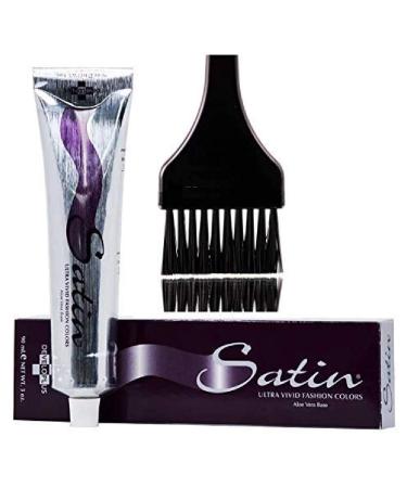 SATIN Hair Color - Developlus Ultra Vivid 1BB Blue Black - Aloe Vera Low Ammonia Cream Dye with Sleek Applicator Brush - International Shipping Available - Buy Online on GoSupps.com