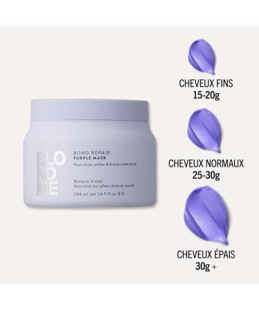 Schwarzkopf Professional BLONDME Bond Repair Purple Mask Masque Capillaire Neutraliser Sous Tons Jaunes Cheveux Color s claircis D color s Profond ment Nourrissant Et Renfor ant 200 ml - Buy Online on GoSupps.com