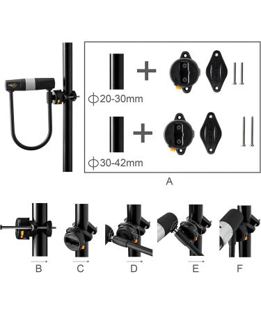 Via Velo 2 Bicycle U-Lock Set - Heavy Duty 14mm Shackle and 10mm x 1.8m Cable - Same Key System - Ideal for Road, Mountain, Folding Bike - 2 Pack - Buy Online on GoSupps.com