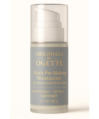 Originals by Ogette Matte Pre-Makeup Moisturizer Oil-Free Lightweight Formula for Oily & Acne-Prone Skin Shine Control 2.7 oz