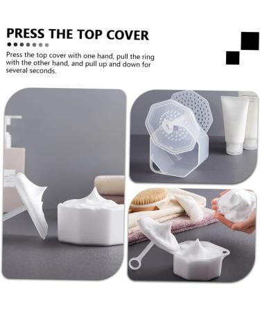 Ipetboom Frother 2 Sets Facial Cleanser Lotion Skin Care Tools Foam Face Wash Plastic Facial Foam Maker Cup Foam Cleanser Bubble Maker Makeup Supplies Face Clean Tool Cleanser Maker White - Buy Online on GoSupps.com