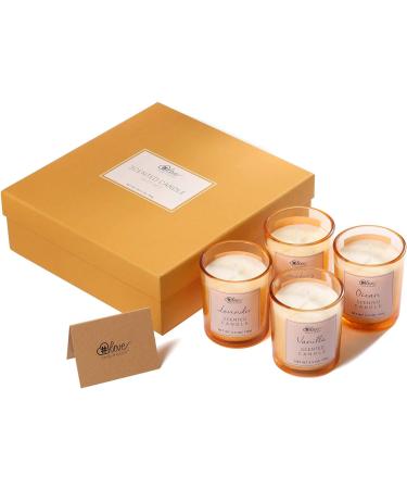 Scented Soy Candle Set for Women - 4x3.5oz Portable Travel Tins for Stress Relief & Home Decor - Christmas Aromatherapy & Birthday Gifts - 4 Pack - Buy Online on GoSupps.com