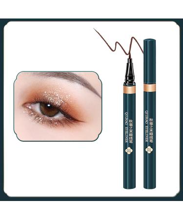 Slim Waterproof Liquid Eyeliner Pen - Long Lasting & Smudge-proof - Brown 2ml - Buy Online on GoSupps.com