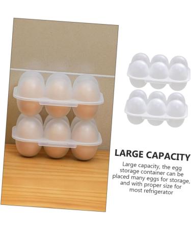 PRETYZOOM 2pcs Home Fridge Preservation Pantry Organizer Bin Plastic Kitchen Egg for Container Refrigerator - Buy Online on GoSupps.com