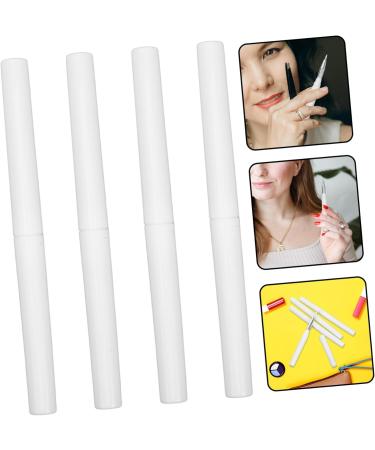 OHPHCALL 4pcs wands for lipstick eyeshadow white lip lidded lip 12.00X1.00X1.00CM White - Buy Online on GoSupps.com