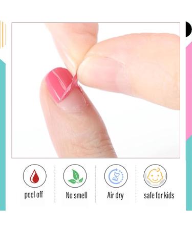 White Nail Polish Peel Off Nail Polish Quick Dry Nail Varnish Water Based & Non Toxic Eco-friendly Nail Lacquer Pure White Nail Varnish for Nail Art DIY At Home Manicure - Buy Online on GoSupps.com
