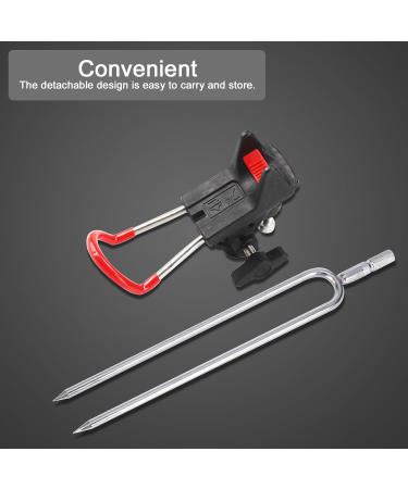 LEEKO 360 Adjustable Stainless Steel Fishing Rod Holder - Portable & Removable - 2-Piece Universal Stand - Buy Online on GoSupps.com