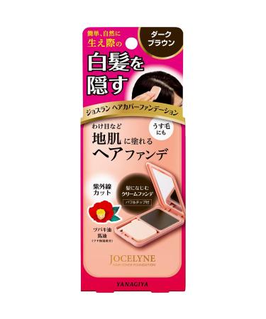 YANAGIYA Jocelyne Hair Cover Foundation Dark Brown 13g for Gray Hair