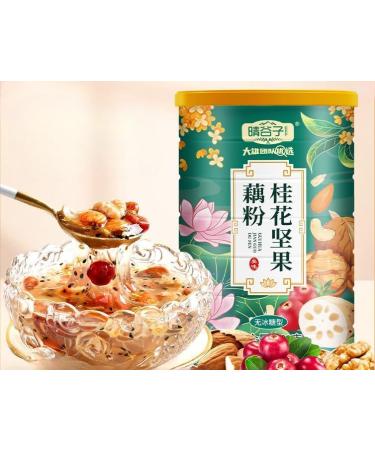Sweet osmanthus Nut Chia qiyazi Lotus Root Powder Instant Breakfast fruit cereal Porridge 500g/can Healthy Nutritious food Replacement Congee Oatmeal Starch Soup Chinese snack (Mixed flavors 3can) Mixed flavors 3can - Buy Online on GoSupps.com