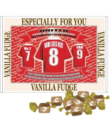 Manchester Reds Personalised Football Shirt Gift Boxed Choice of Sweets - Buy Online on GoSupps.com