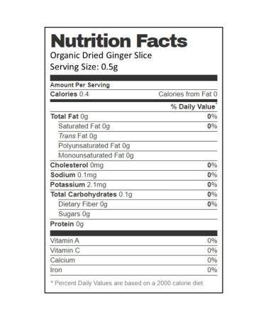 Buy AIVA Organic Dried Ginger Slices - USDA Certified - Premium Ginger Root - 7 oz - International Shipping Available - Buy Online on GoSupps.com