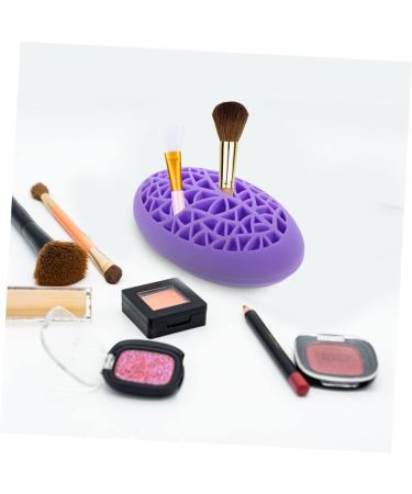 FRCOLOR 2pcs Bird's Nest Makeup Brush Holder - Stylish Lipstick & Pencil Organizer for Desk | Travel Brush Storage for Artists | Purple - Buy Online on GoSupps.com