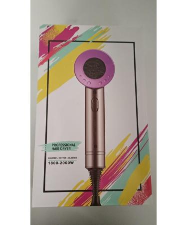 JIAABCHOMO 2000W Professional Hair Dryer with Ionic Technology - Fast Drying, 1 Diffuser, 2 Nozzles, 2 Speeds, 3 Heat Settings - Perfect for Women's Curly and Straight Hair - Buy Online on GoSupps.com