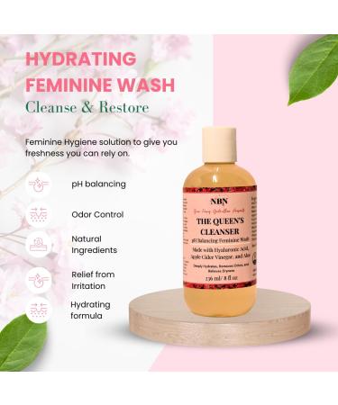 Hydrating Feminine Wash | pH Balancing Cleanser with Hyaluronic Acid & Aloe Vera | Natural Solution for Sensitive Skin - Buy Online on GoSupps.com