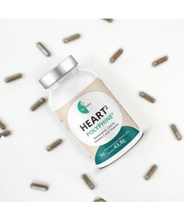 Swiss Point of Care Heart 2 Capsules - 90 Vegan Capsules with High-Dose Resveratrol OPC & Q10 - 500mg Polyphine & 60mg Q10 - Boost Heart Health - International Shipping Available - Buy Online on GoSupps.com