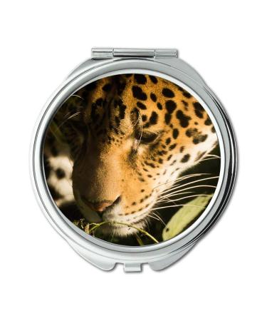 YENDOSTEEN Mirror makeup mirror africa animal cat pocket mirror portable mirror