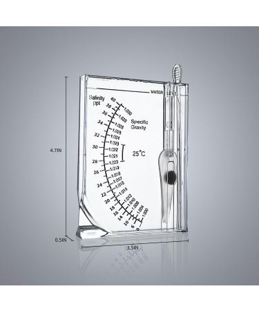 Boxtech Marine Saltwater Hydrometer - Reef Ocean Salinity Meter for Aquarium Testing - Buy Online on GoSupps.com