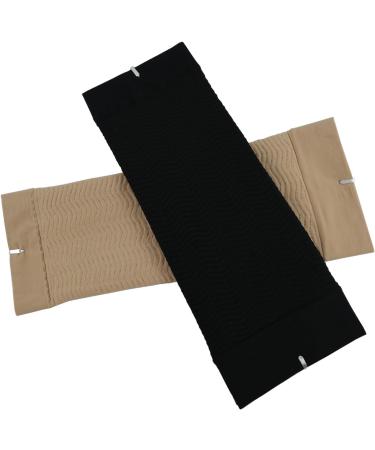 Buy Slimming Arm Sleeves for Women 2 Pairs Elastic Compression Sleeves (Black & Skin Color) to Lose Arm Fat - Buy Online on GoSupps.com