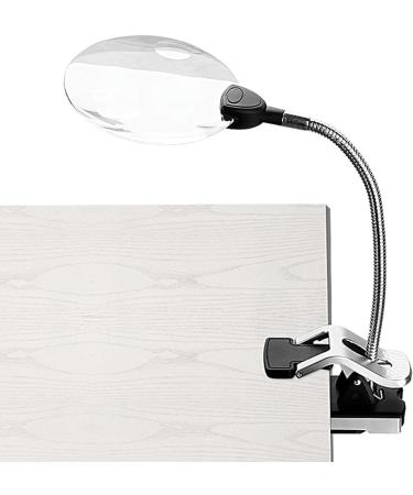 Portable 5X-10X Magnifying Lamp Clip-on Lamp with Flexible Neck for Reading Engraving Crafts Full of Stars - Buy Online on GoSupps.com