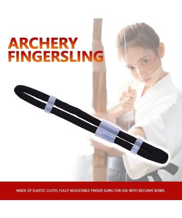 Adjustable X-Large Gray Archery Finger Sling for Recurve Bow - Hunting and Shooting Accessory - Buy Online on GoSupps.com