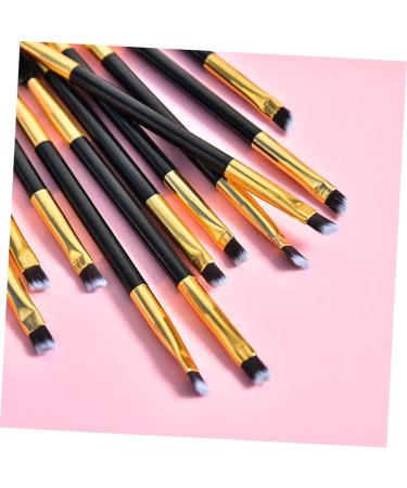 Beavorty 12pcs Eyebrow Applicator Set Eyelash Angled Brush Comb & Curler Golden Makeup Kit for Perfect Brows & Lashes - Buy Online on GoSupps.com