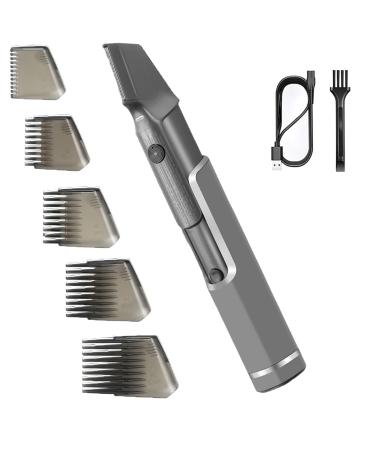 Men's Electric Hair Clipper Retractable USB Electric Body Hair Trimmer with Blades for Neck Back Face Bikini Groin