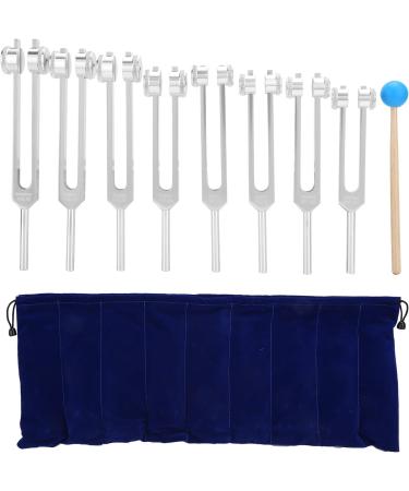 Tuning Fork Instrument Hammer Tool Set 8 Tuning Forks Tuning Fork Set for Relaxation Nursing - Buy Online on GoSupps.com