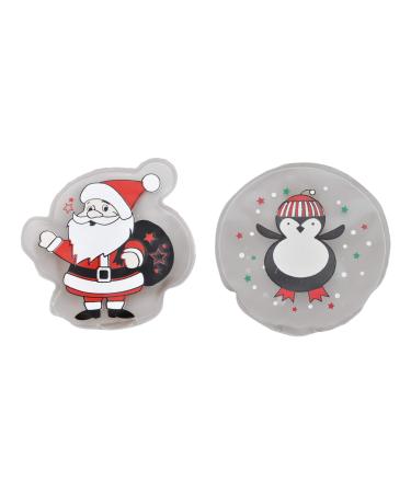 jameitop Set of 2 hand warmers Santa Claus + penguin - warm fingers reusable