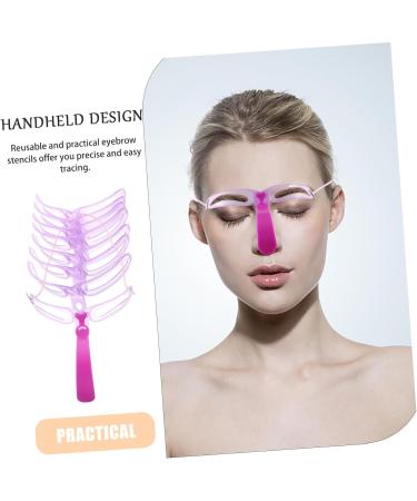 NOLITOY Set 8 Three-dimensional Eyebrow Card Eyeliner Stencil Eyebrow Makeup Stencil Eyebrow Ruler Make up - Buy Online on GoSupps.com